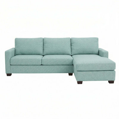 Handcrafted L-Shaped Sectional Sofa with Custom Upholstery and Fast USA Shipping