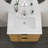 White Rectangular Single Vanity Top with 1 Faucet Hole and Overflow (Sink Only)