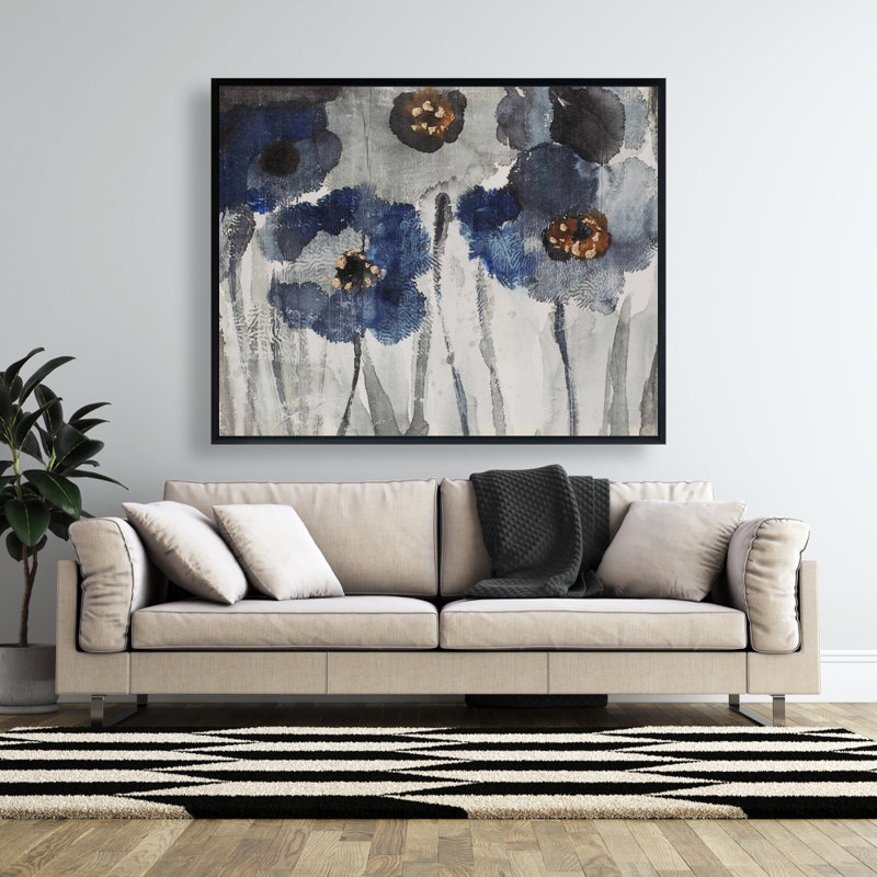" Blue Blurry Flowers "