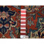 Tapis unique en laine de 9 pi x 12 pi des années 1900 rouge