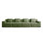 Canapé modulaire sans siège à 4 places, canapé modulaire Cloud avec assise profonde, canapé modulaire moderne à 4 places avec coussins décoratifs Tissu en velours côtelé-607750503