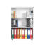 Bibliothèque moderne Modern Diamond, 28,3 po x 42,9 po x 13,4 po | 100% panneau de particules enduit de mélamine, épaisseur: 0,6 pouce | Conception élégante et élégante pour la maison ou le bureau, solution de rangement durable et élégante-2020757934