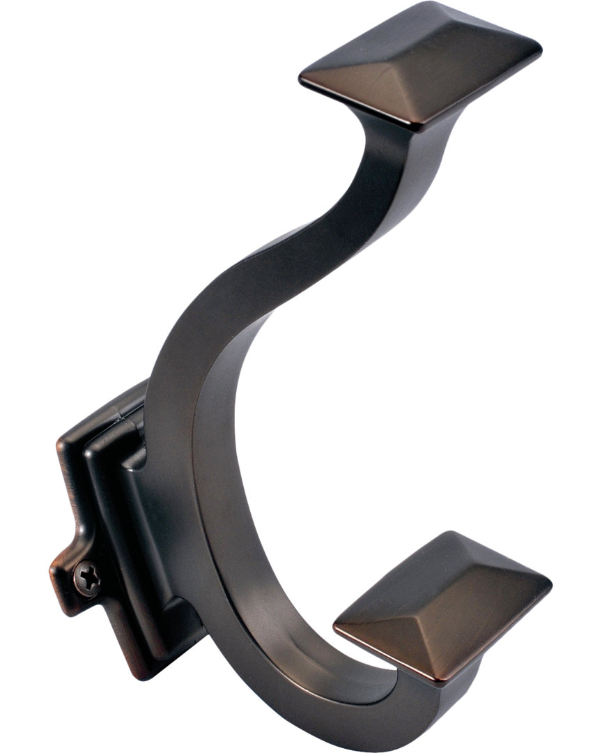 Bungalow Collection Hook - 5" x 2 "  - Transitional, Coastal Entryway Hook for Coats, Hats & Bags Hickory Hardware 