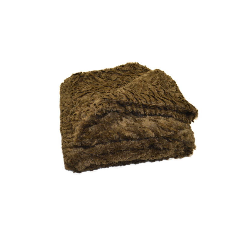 Hand Woven Throw Blanket, Taupe