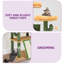 Tour pour arbre à chat Cactus, mobilier pour chat Cactus à plusieurs niveaux avec 2 lits plateforme et 2 maisons pour chat, grand arbre à chat mignon avec lit à structure en métal et 1 hamac