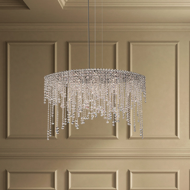 Chantant 8 - Light Chandelier, Heritage Handcut Clear
