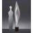 Abstract Leaf Form Textured Standing Floor Ornament