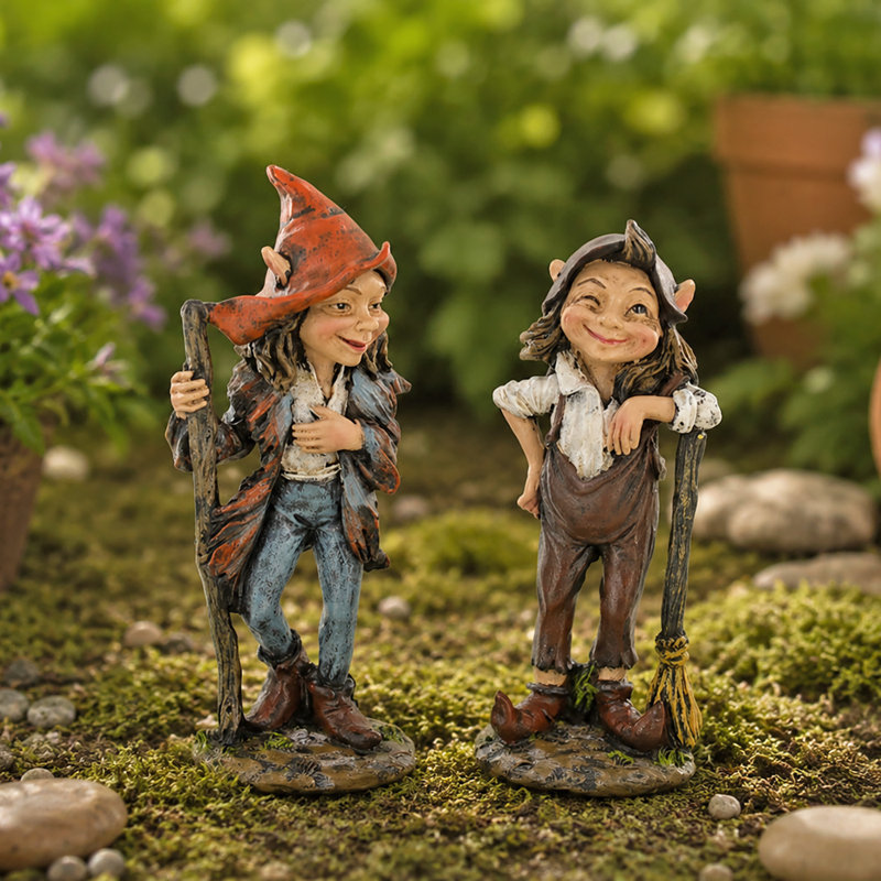 Eudora Fairies UV Resistant Resin Garden Statue