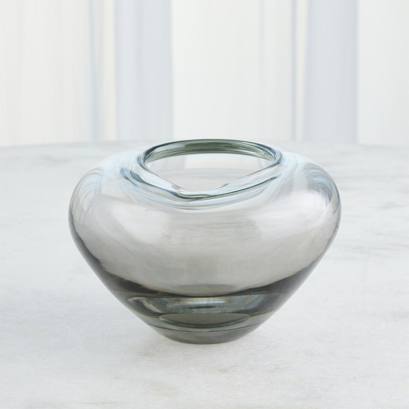 Undulating Handmade Glass Table Vase