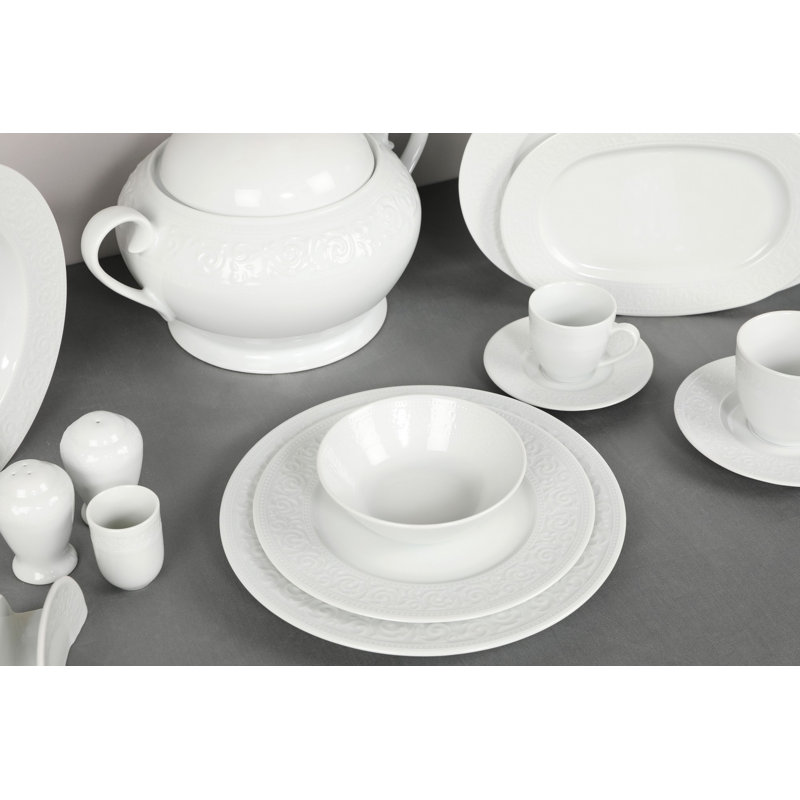 Cheemeng 78 Piece Porcelain China Dinnerware Set - Service for 12