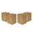 Wood-Look Square-Column MGO End Table for Indoor and Outdoor Use-378953225-378953231