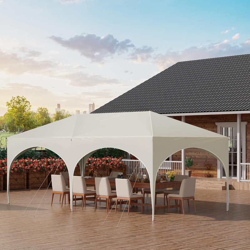 Pop-Up Gazebo, Gazebo With Sides 3M X 6M, Folding Event Shelter For Outdoor, Garden, Camping, Height Adjustable, Waterproof, Uv-Protection, With Carry Bag