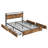 Bed Frame, Storage Headboard with Charging Station, Solid and Stable, Noise Free, No Box Spring Needed, Easy Assembly,Simple style-68663847-68663866