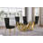Lebanon Glass Top Trestle Dining Set-355821841-381428322