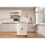 Îlot de cuisine sur roulettes avec chariot de rangement pour armoire de cuisine, petits îlots portatifs pour la cuisine, buffet pour armoire à café avec portes de grange et roulettes pour salle à manger