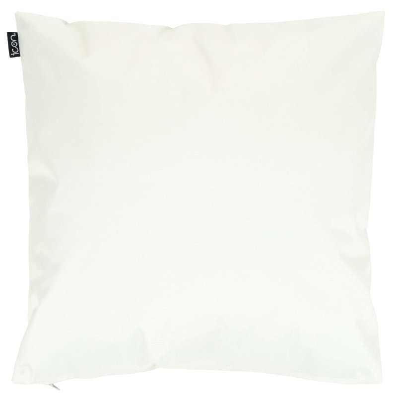 Indoor / Outdoor Abstract Square Throw Cushion, Red/Green Sardine Print