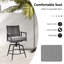 Tabouret de comptoir court 25,5 po Broghen-1981031611