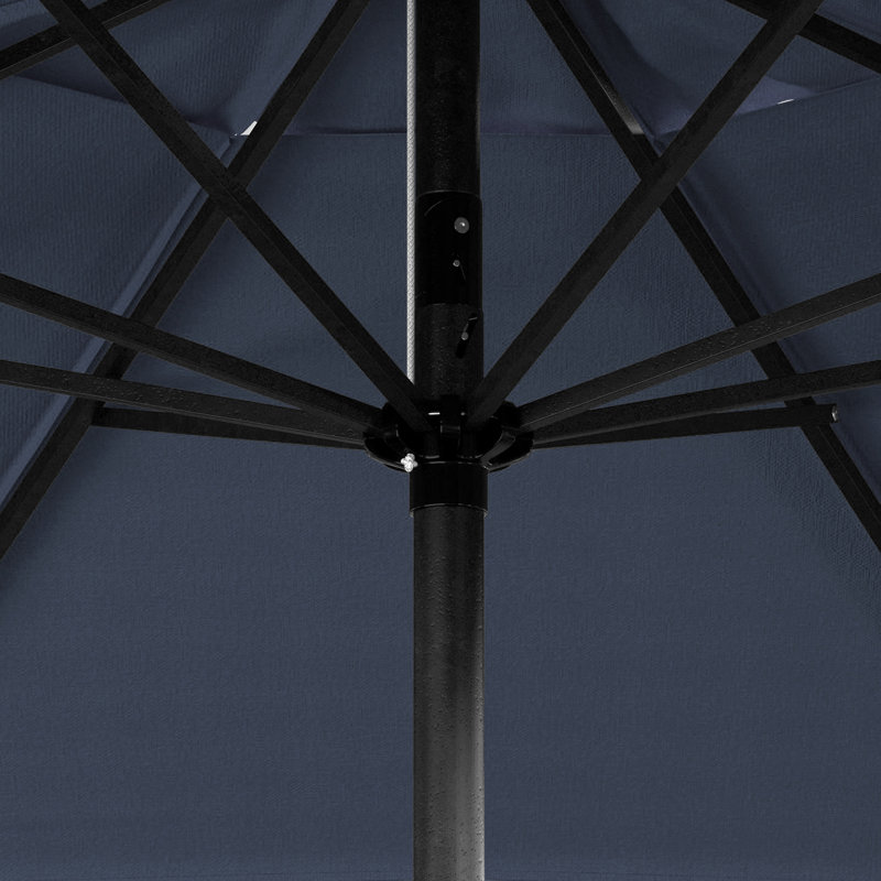 Parasol de marché en aluminium 7,5 pi avec manivelle et inclinaison Pacifica, Toile performance saphir