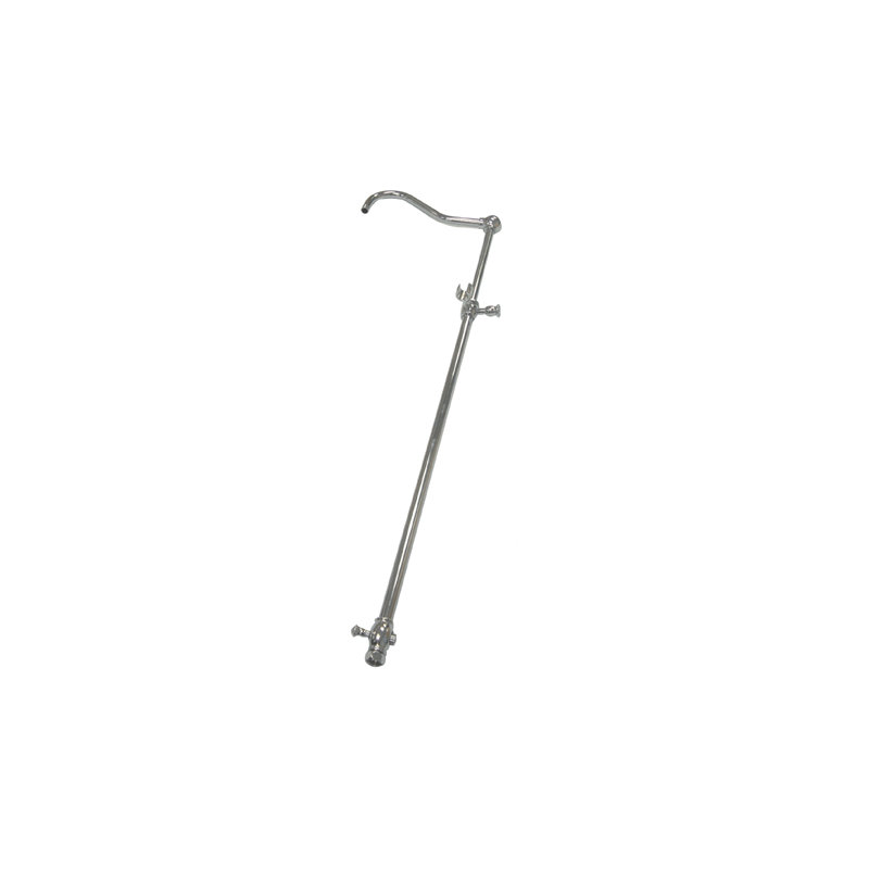 Vintage Add on Shower Riser with 12" Shower Arm, Polished Chrome
