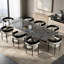 78.74' ' to 110.24' ' rectangular extendable dining table with sintered stone top for 8-12-114446343