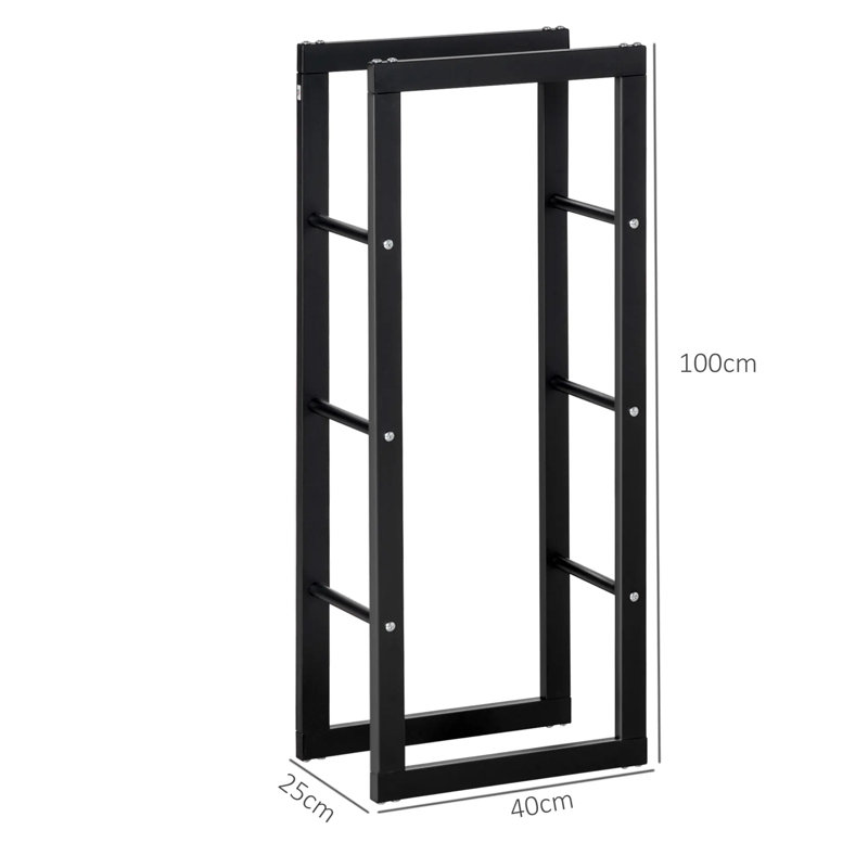 40cm W Metal Log Rack