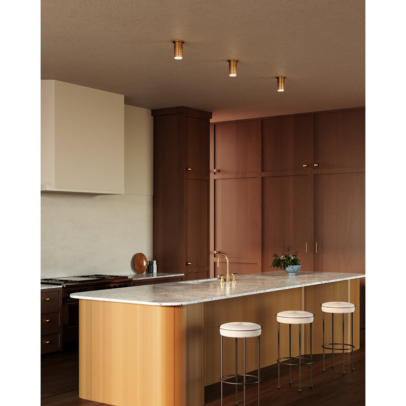 Astoria 5-in Black Semi-Flush Mount, Oil Rubbed Bronze