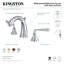 Robinet de salle de bain espacé Kingston-11174926