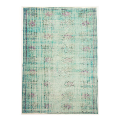 Handmade Cotton and Wool Abstract Area Rug
