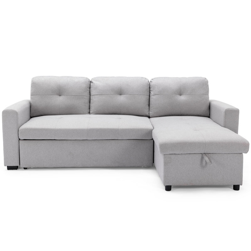 Kylissa 3 Seater Sofa Bed, Light Grey