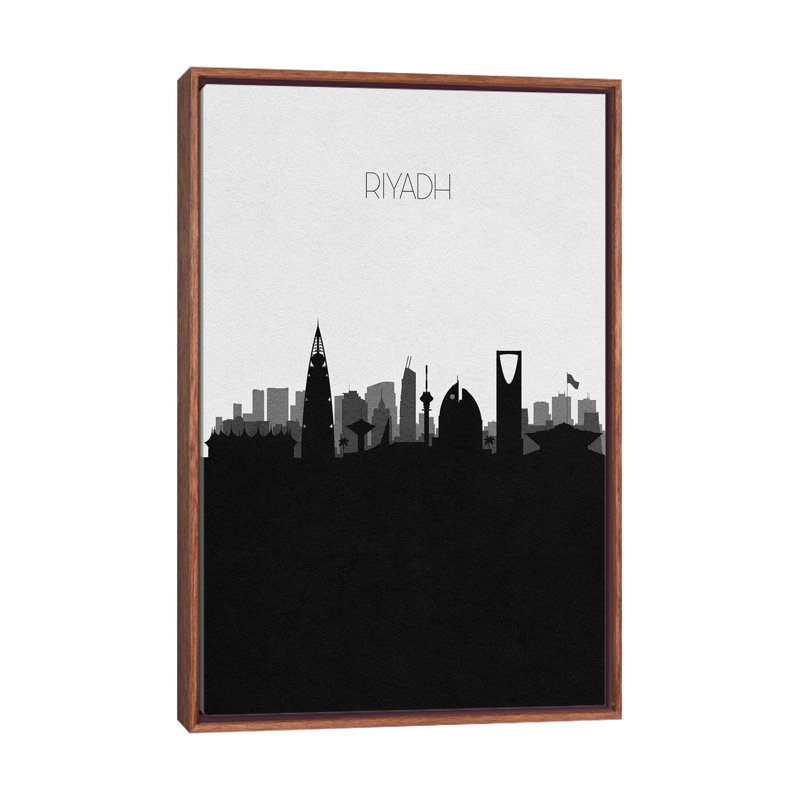 Riyadh, Saudi Arabia City Skyline by Ayse Deniz Akerman - Print on Canvas