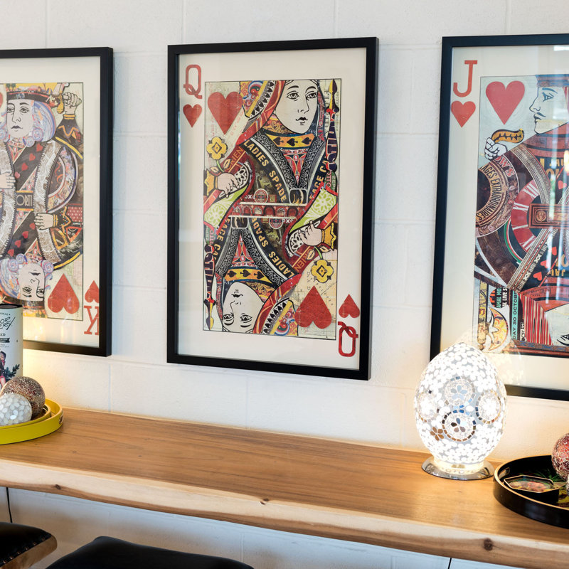 3D Collage Queen Of Hearts - Single Picture Frame Print