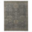 Rug & Kilim's Homage Geometric Floral Green And Blue Wool Custom Rug-1713843646
