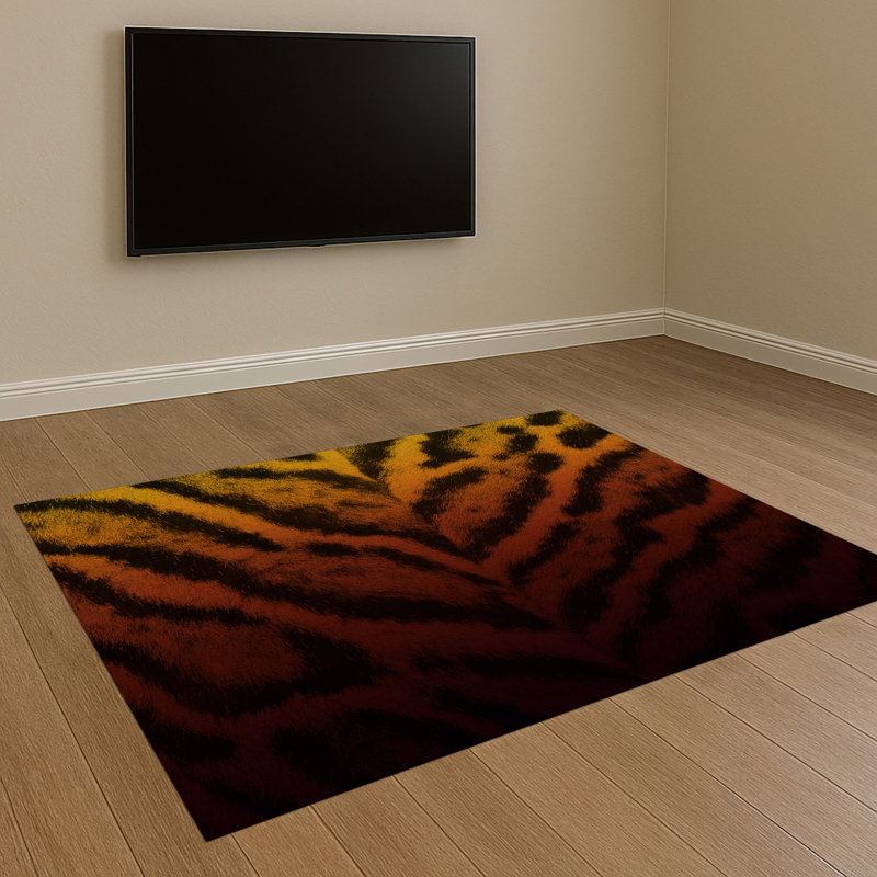 Abstract Area Rug, Rectangle 155 x 230 cm