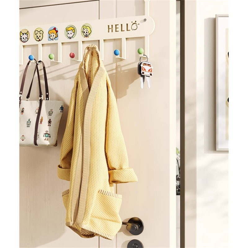 Crochet en fer sans porte, H 10,82 po x l 23,62 po x P 1,77 po