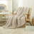 Chenille Chunky Knit Throw, Luxury Hand-Knitted Yarn Throw Blanket-1398052608