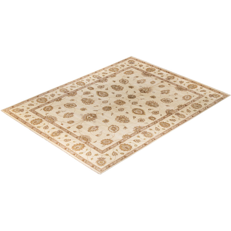 Overdyed One-of-a-Kind Rectangle 9'2" X 12'1" Hand Knotted Area Rug