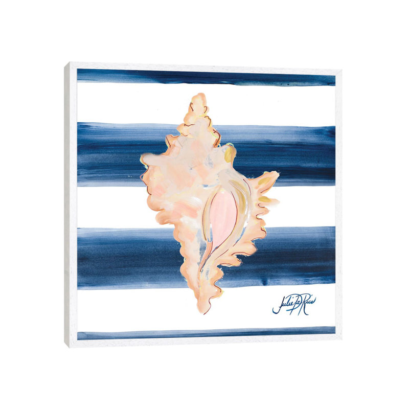 Nautical Shell II by Julie Derice - Gallery-Wrapped Canvas Giclée on Canvas, White Framed, 93.98 cm H x 93.98 cm W