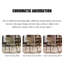Chaise avec accoudoirs à dossier solide 21,26 "Griege (ensemble de 2)