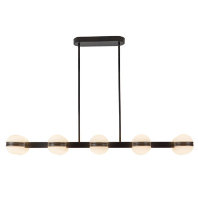 Selene 4-ft Black dimmable LED Linear Pendant