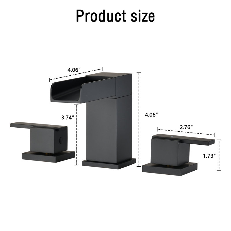 Widespread and Mounting / Installation Required 2 -handle Bathroom Faucet