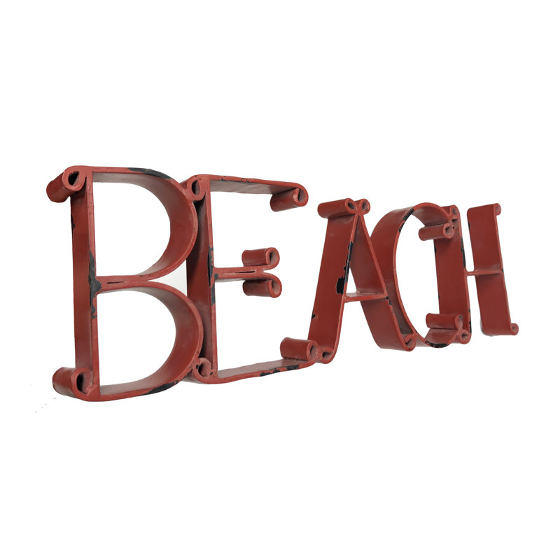 Eucptus Text & Numbers Figurines & Sculptures, Red