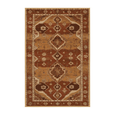 Machine Washable Persian Brown Area Rug