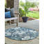 Tapis bleu foncé d'extérieur Ayton-69550864
