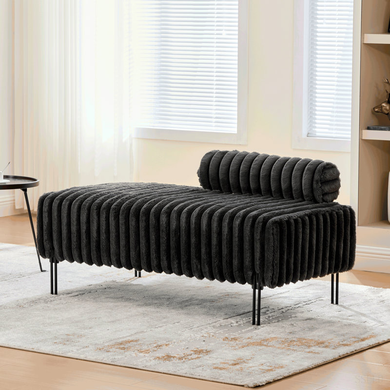 Causeuse 49 po, Gris anthracite