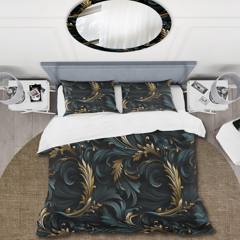 Ensemble de housse de couette Paisley, Housse de couette simple + 1 taie décorative stan
