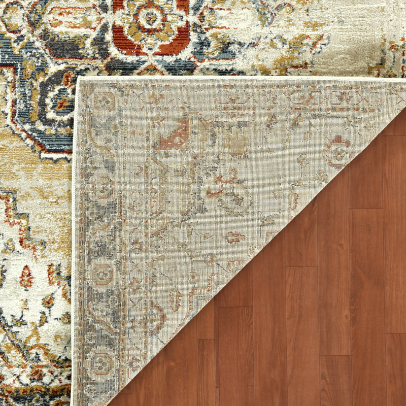 Tapis traditionnel Hanna, Rectangle 8 pi 9 po x 11 pi 9 po