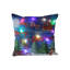 Oreillers de Noël à DEL Cadeaux des Fêtes Oreillers à DEL qui peuvent s'allumer ou rester allumé Deux modes de changement de mode Imprimé Canapé Coussins Coussins d'oreiller
