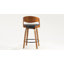 Tabouret pivotant en similicuir de 26 po avec repose-pieds Modern-119931404-119931405