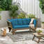 Lit de jour de patio gris Ottavio