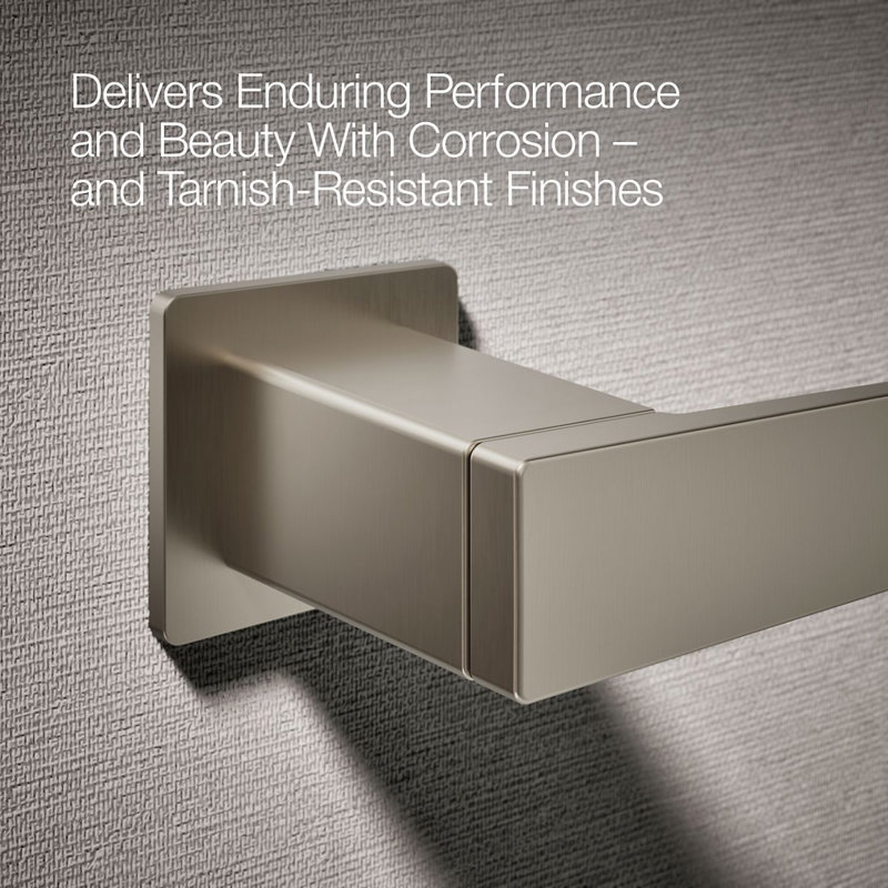 Honesty Pivoting Toilet Paper Holder, Wall-Mount Bathroom Toilet Paper Holder, Vibrant Brushed Nickel